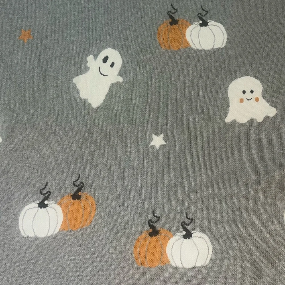 💕Halloween Fall Ghost / Pumpkin Throw Blanket & Cute Ghost Pillow Plush Toy 💕